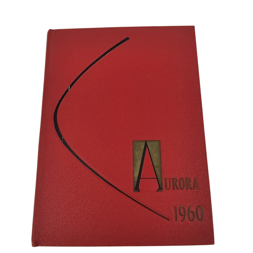 1960 Heidelberg College Yearbook Tiffin Ohio OH Red Hardcover Leather Year Book